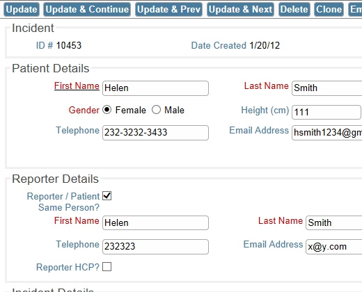 Capture Details for Analysis